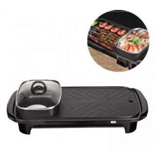 Gradar electric cu Oala 2 in 1, 220V, BBQ Gradar electric cu Oala 2 in 1, 220V, BBQ