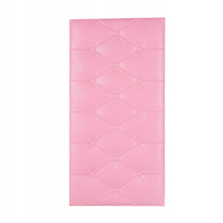 Autocolant din spuma si plastic 3D reliefat 30x60 cm, roz Autocolant din spuma si plastic 3D reliefat 30x60 cm, roz