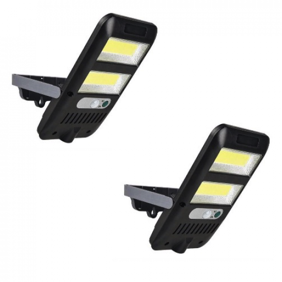 Set 2 x Proiector LED cu incarcare solara FLD lamp, senzor de miscare 1200mAh