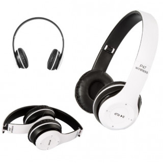 Casti 3 in 1 wirelles P47 cu microfon, slot microSD si microfon incorporat Casti 3 in 1 wirelles P47 cu microfon, slot microSD si microfon incorporat