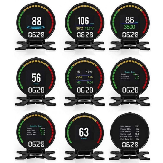 Head Up Display cu suport pentru bord OBD & OBD2