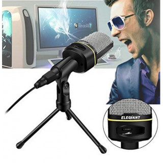 Microfon Condensator Cu Fir Studio Stativ Tripod Stand 3.5mm