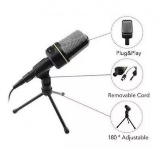 Microfon Condensator Cu Fir Studio Stativ Tripod Stand 3.5mm Microfon Condensator Cu Fir Studio Stativ Tripod Stand 3.5mm