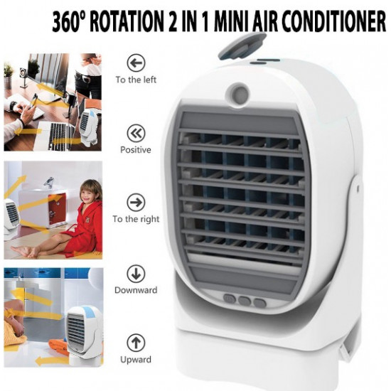 Air-Cooler: Mini aer conditionat cu umidificator si aromaterapie pentru sezonul cald